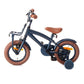 Bicicleta copii, Cool Boy, 12 inch, cadru otel, jante aluminiu, roti ajutatoare, reglabila pe inaltime, V-brake, bleumarin