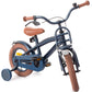 Bicicleta copii, Cool Boy, 12 inch, cadru otel, jante aluminiu, roti ajutatoare, reglabila pe inaltime, V-brake, bleumarin