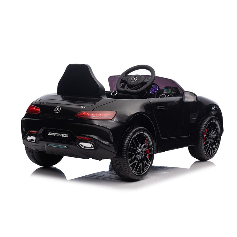 Masinuta electrica pentru copii, Mercedes Benz AMG GT, 2x20W, MP3, USB/SD, suspensie, maxim 35 kg, 12V, negru