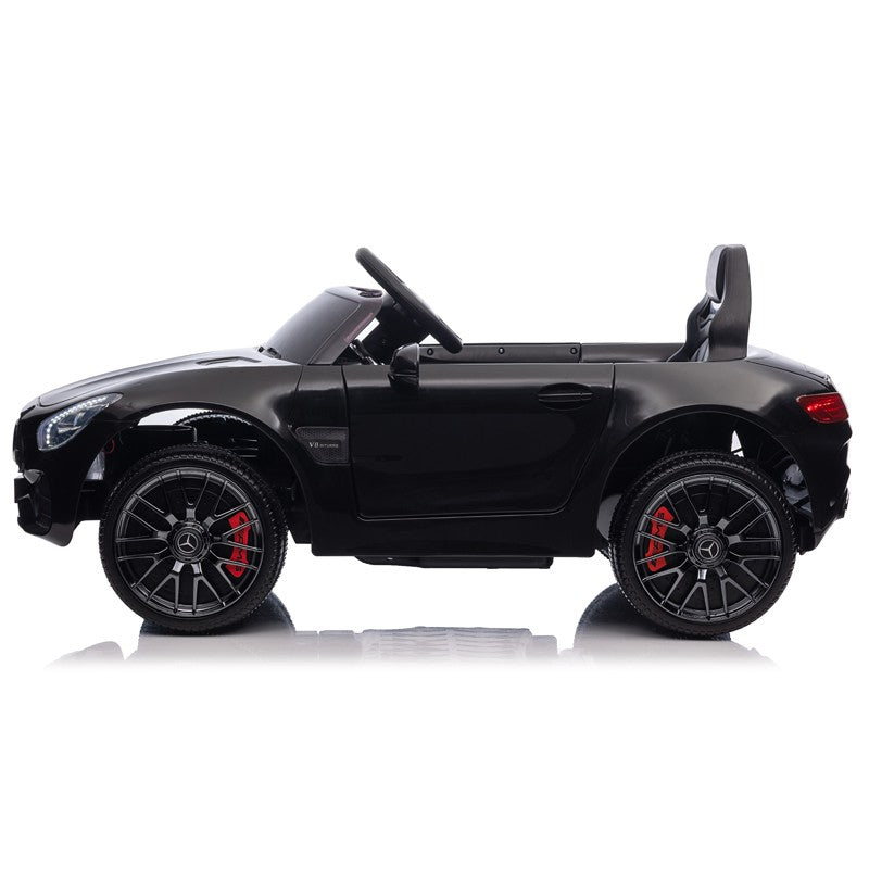 Masinuta electrica pentru copii, Mercedes Benz AMG GT, 2x20W, MP3, USB/SD, suspensie, maxim 35 kg, 12V, negru