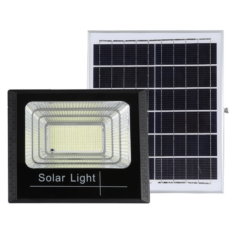 Proiector LED SMD 300W cu incarcare solara Smart, panou solar, cu telecomanda, suport prindere, material ABS, 15AH, 400 LED-uri, temperatura culoare 6500k, 32x26x9 cm, negru