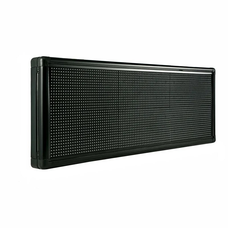 Reclama luminoasa LED, 100x35 cm, de exterior, USB si WiFi, afisaj rosu, text personalizabil