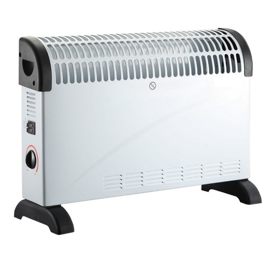 Convector Electric Clasic, Smart, 2000W, 3 Trepte de Putere, Termostat, 53x19.8x38 cm, Alb