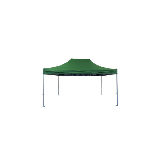 Cort Pavilion 3x4.5m Verde Pliabil Cadru Metal pentru Curte, Gradina, Evenimente