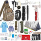 Kit supravietuire multifunctional Smart, Instrumente profesionale, Trusa de Prim-Ajutor, pentru Camping, Drumetii, Aventuri in aer liber, borseta inclusa, model army