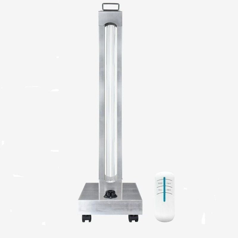 Lampa bactericida UVC 150W, portabila, cu brat mobil, timer si telecomanda, sterilizare suprafete, 120 mp