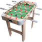 Masa de Fotbal cu Teren si 18 Jucatori Smart, 6 Manere, cu Tablou pentru Scor, din Metal, Lemn si ABS, 70 x 36 x 64 cm, cu Picioare, pentru copii/adulti, Gri